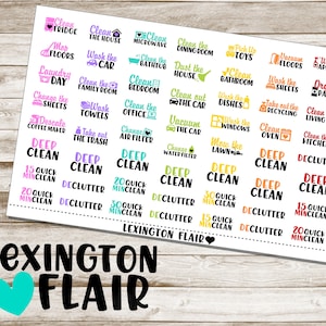 Cleaning Sampler - Planner Stickers*