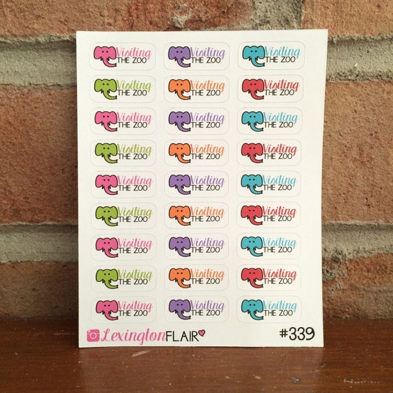 Craft Supplies &amp; Tools Zoo visit planner stickers Scrapbooking etna.com.pe