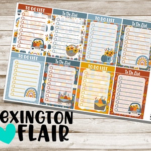 To Do Lists - Fall Planner Stickers