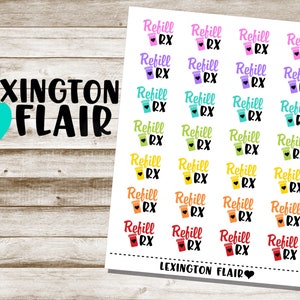 Refill RX Planner Stickers