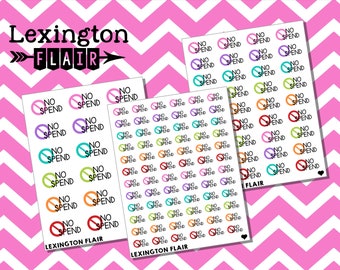 No SPEND ~ Planner Stickers