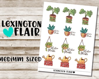 Water Plants - Two sizes - Planner Stickers