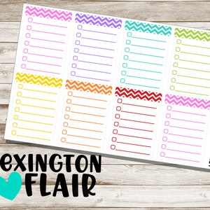 To Do List -Chevron Header - Daily Checklists Planner Stickers