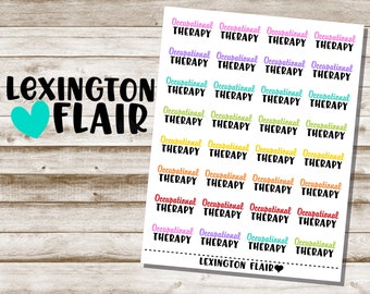 Occupational Therapy - Planner Stickers - Choice of colors*
