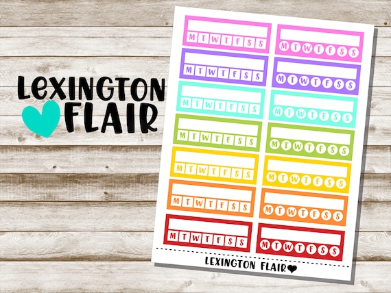 Weekly Habit Trackers Planner Stickers*