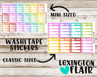 Account Balance Tracker - Sidebar - Classic or MINI Sized - Planner stickers*