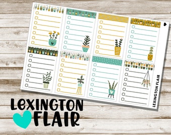 To Do List - Plant - Daily Checklists Planner Stickers