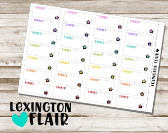 Dinner Dash Box Planner Sticker