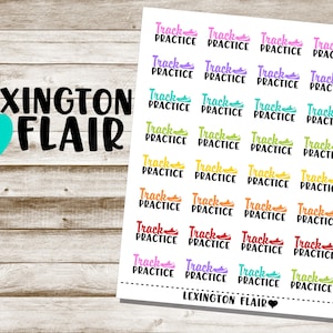 Track Practice OR Track Meet - Planner Stickers*