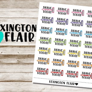 Shave today Planner Stickers