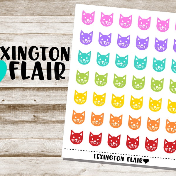 Icons - Cat Head Icon Planner Stickers*