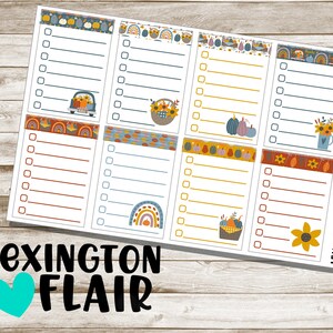 To Do List - Fall - Daily Checklists Planner Stickers