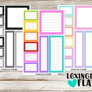 Multi-Sized Box - Basic Box -  Planner stickers   #M2009