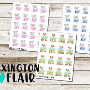 Dog Bath Planner Stickers
