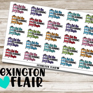 Planner cart - Let the planning begin - Planner Stickers