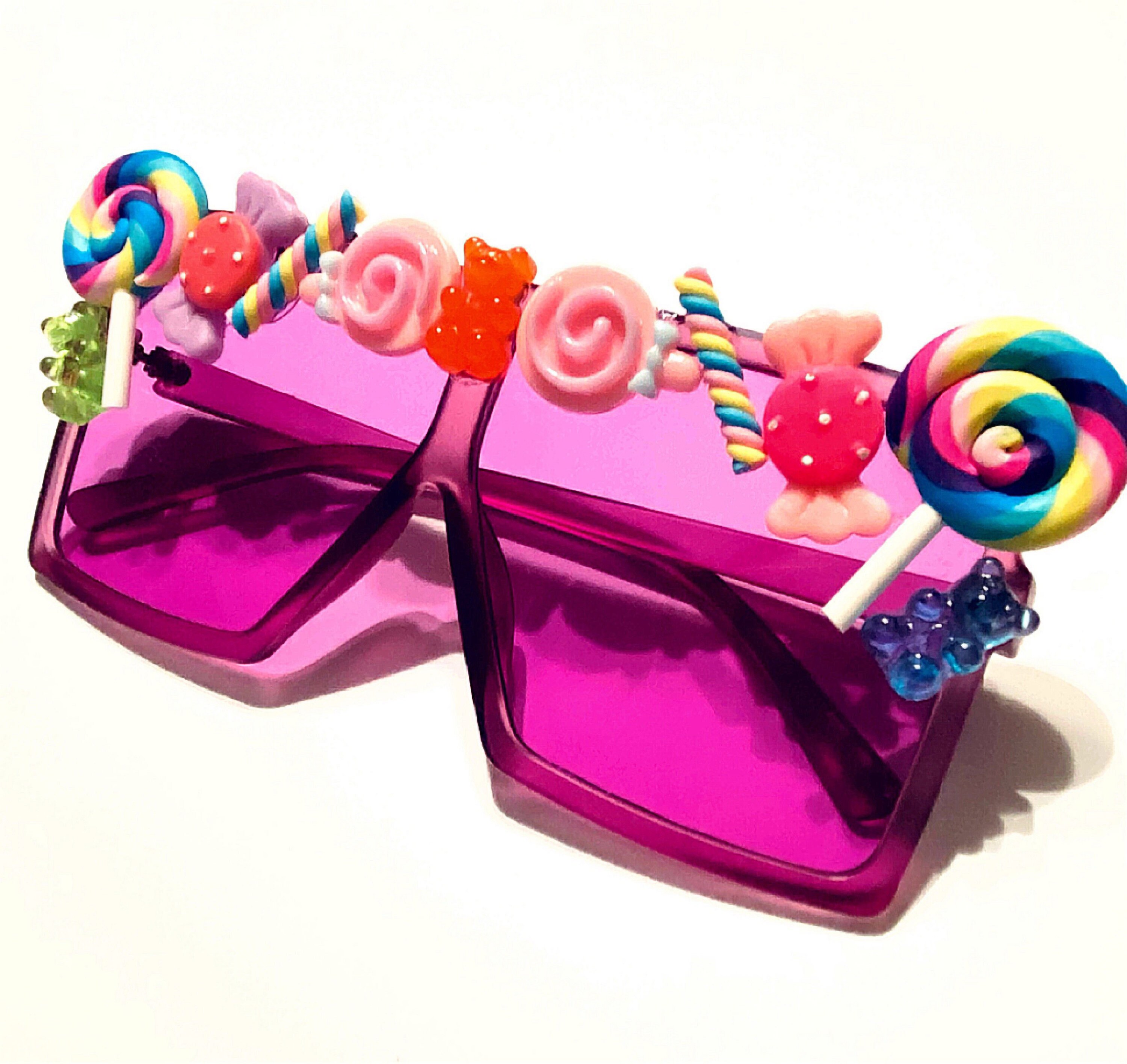 Purple Oversized CANDY Sunglasses Etsy