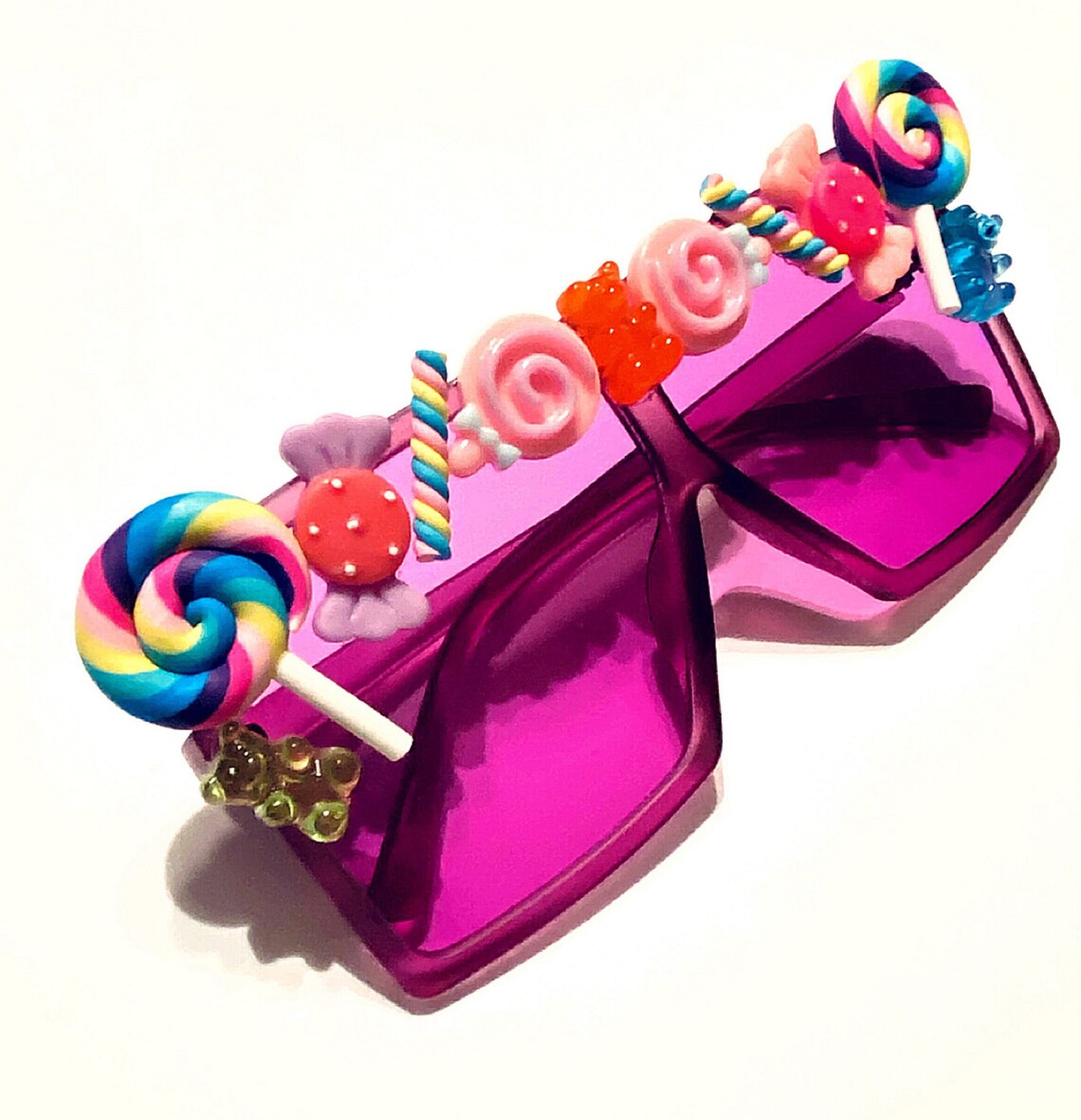 Purple Oversized CANDY Sunglasses Etsy