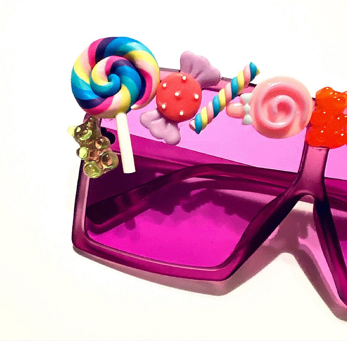 Purple Oversized CANDY Sunglasses Etsy