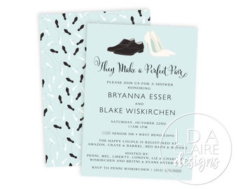 Bridal/Couples Shower Invitation Digital Download | Wedding Shoes