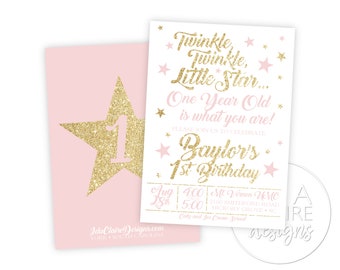 Birthday Party Digital Download | Twinkle Twinkle Little Star