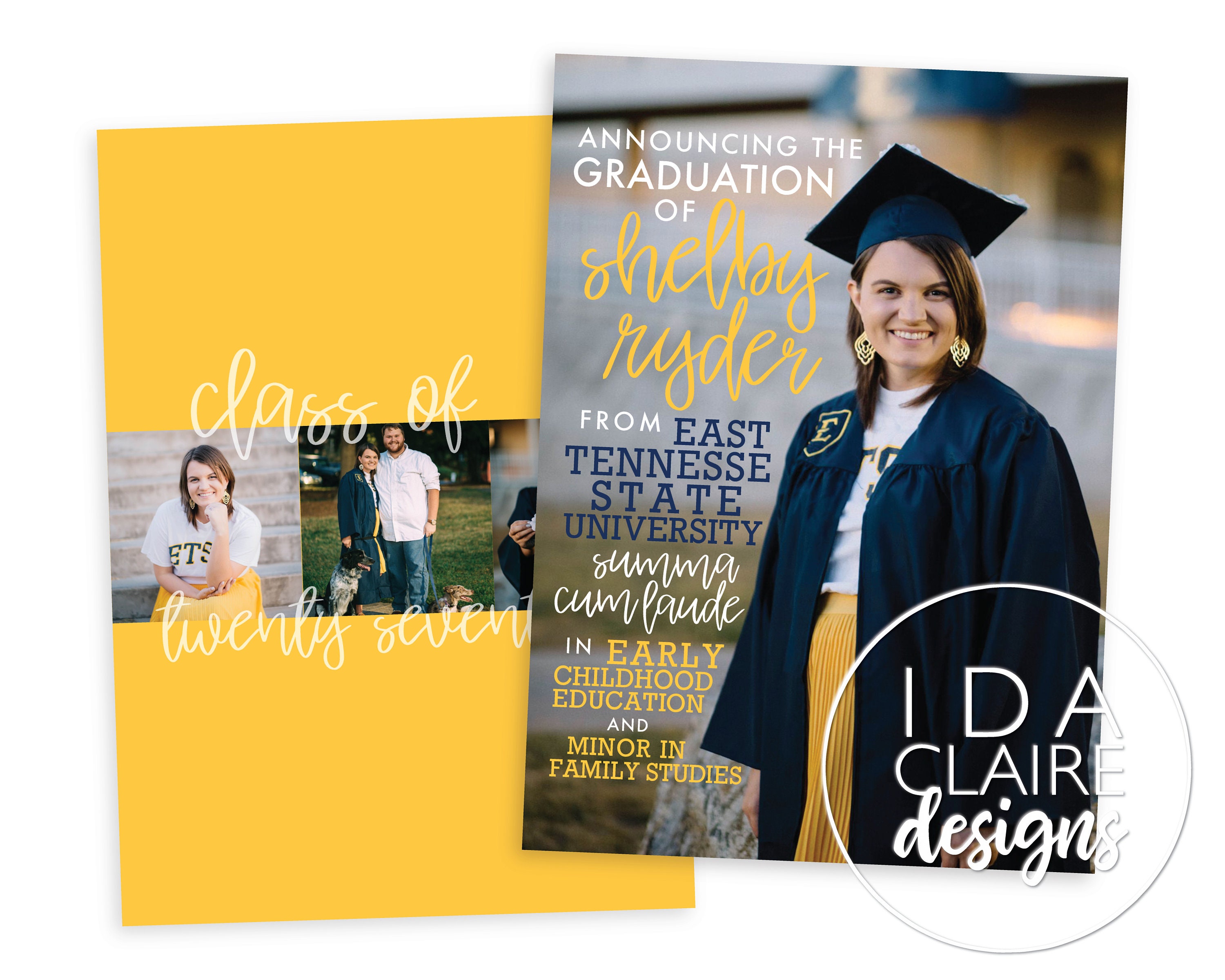 Graduation Announcement Digital Download Party Photo Card Etsy