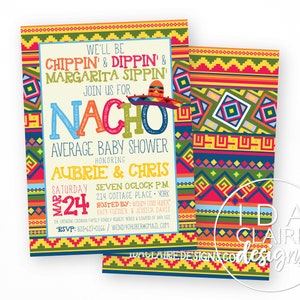 Baby Shower Digital Download | Fiesta Baby Shower | Nacho Average Baby Shower | Add-On Birthdate Calendar
