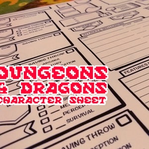 Dungeons & Dragons 5th Edition - Character Sheet