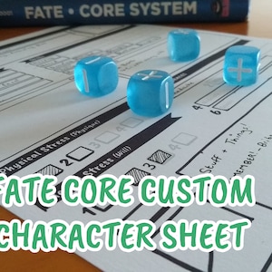 Fate Core Custom Character Sheet