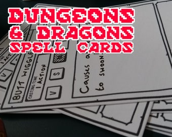 Dungeons & Dragons Compatible Spell Cards