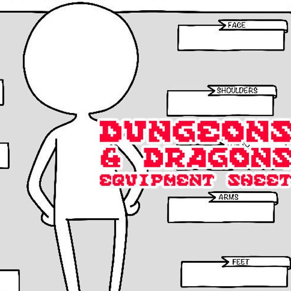Dungeons and Dragons 5th Edition Compatible Equipment Sheet