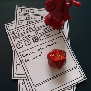 Dungeons & Dragons Compatible Spell Cards image 4