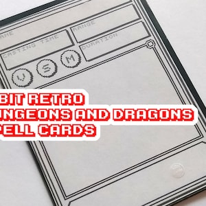 Dungeons & Dragons Compatible 8-Bit Spell Cards