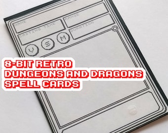 Carte incantesimo a 8 bit compatibili con Dungeons & Dragons