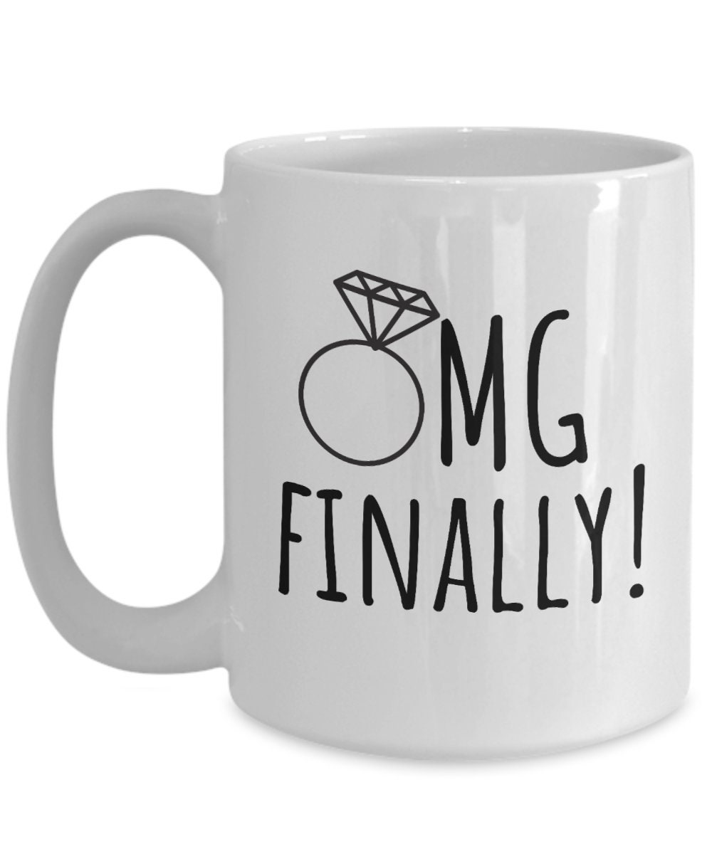 OMG Finally Engagement Gift Funny Engagement Gift Etsy Singapore
