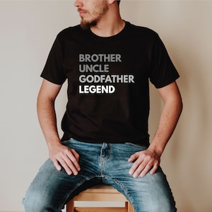 Bruder Onkel Pate Legende T-Shirt, Bruder T-Shirt, Pate Geschenk für Onkel, Geschenk für neuen Onkel, Onkel Geburtstagsgeschenk, Onkel tee
