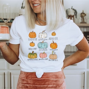Pumpkin Patch, Pumpkin Shirt, Thanksgiving Tee, Pumpkin Tee, Fall Pumpkins Shirt, Pumpkin Varieties T-Shirt, Thanksgiving Pumpkins Shirt
