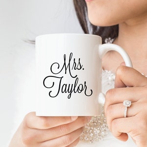 Custom Engagement Mug, Bride Gift, Future Mrs Mug, Engagement Gift, Engagement Mug, Newly Engaged, Bride To Be Gift, Future Mrs Gift,