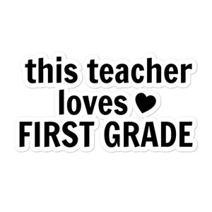 Leraar Sticker, Grade Grade Sticker, Eerste Klas Leraar, Deze leraar houdt eerste klas, 1e graad leraar, cadeau voor leraar, leraar