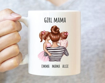 Personalized Mothers Day Gift, Girl Mama Gift, Mom of Daughters, Toddler Mom, Gift for Mom of Girls, 2 Daughters, 1 Daughter, Custom Mama
