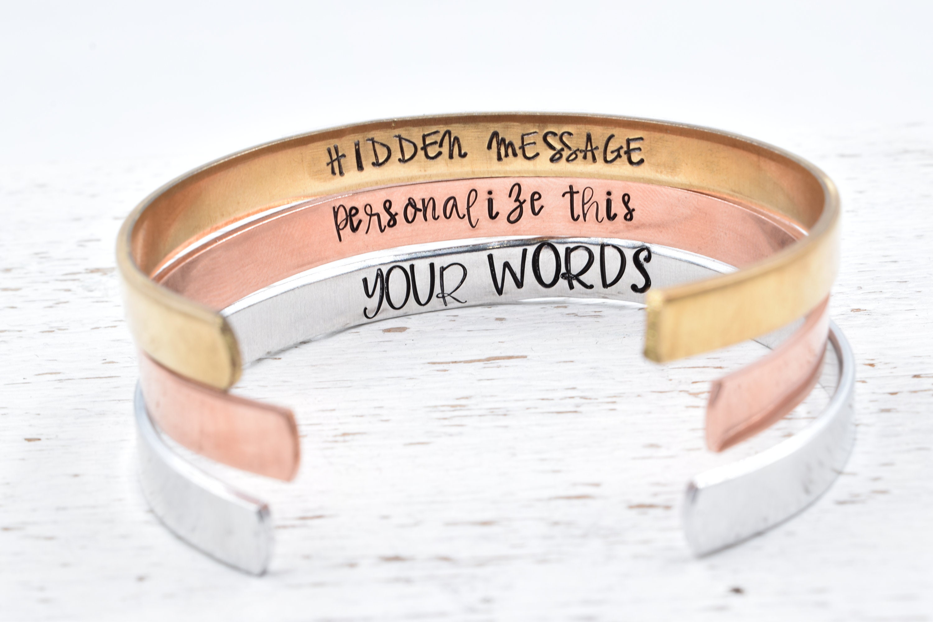 Custom Bracelet Secret Message bracelet Hidden Message 9 Etsy