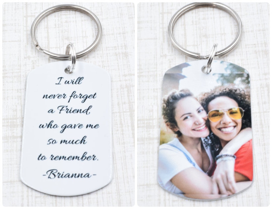 Friend Memorial Gift Never Forget a Friend, Memorial Keychain Grief