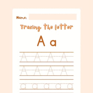 Tracing the Alphabet - Learn to Write Letters