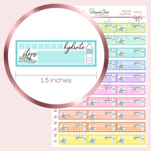 HF037 ~ Steps & Hydrate Planner Stickers