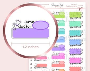 Medical Appointment Planner Stickers: Erin Condren, Happy Planner