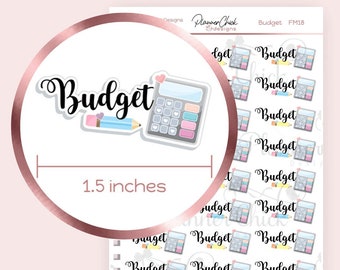 FM18 ~ Budget Planner Stickers - Budget Reminders