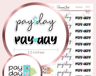 Pay Day Planner Stickers: Erin Condren, Happy Planner