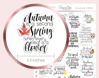 Holiday Quotes Planner Stickers: Brush Script Font