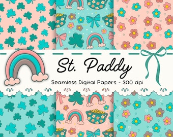 St Patrick's Day Seamless Pattern: Digital Paper for POD (Digital Download)