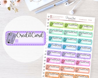 FM08 ~ Credit Card Payment Planner Stickers