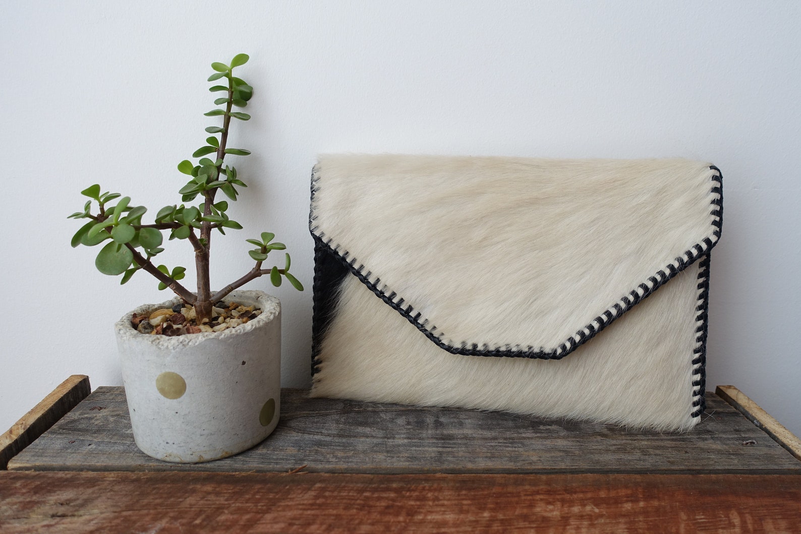 Cowhide Clutch Hair on Hide Clutch Purse Wallet Travel Etsy
